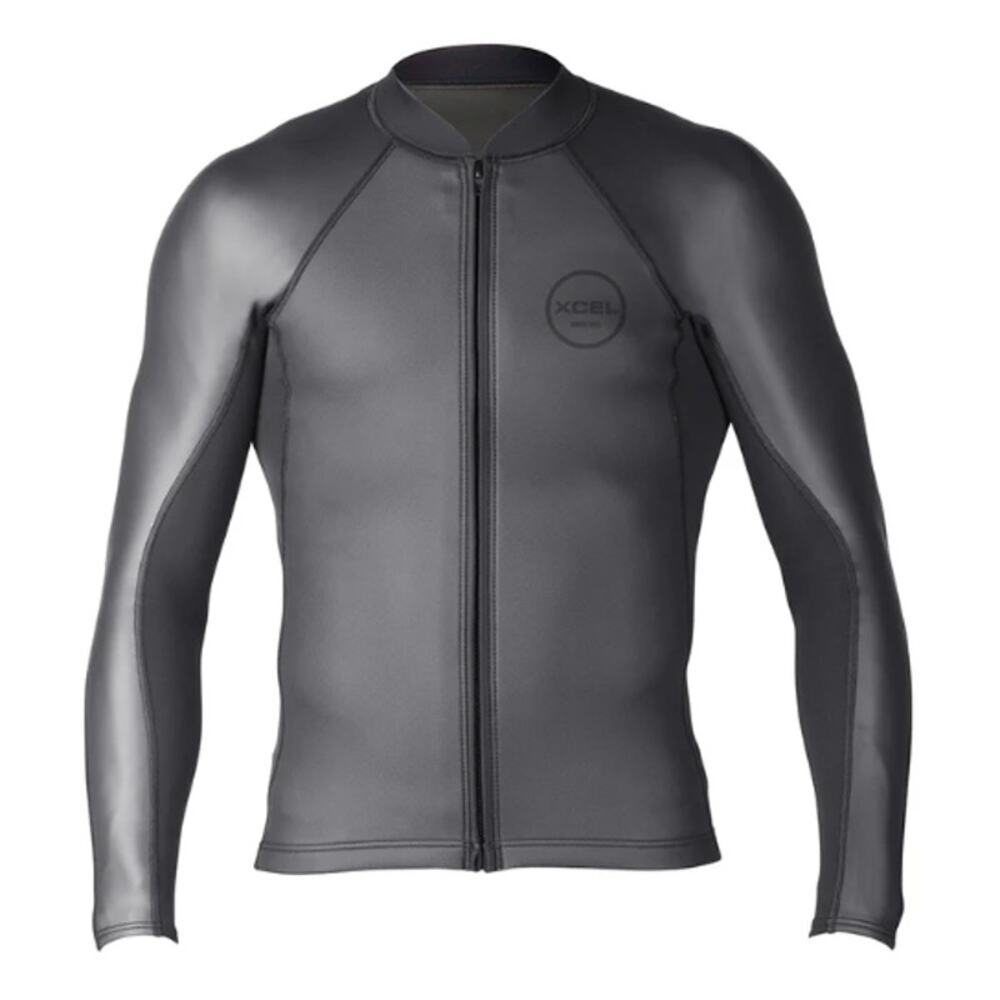 XCEL Men's 2/1MM Axis Sharkskin Long Sleeve Front Zip Jacket Size S